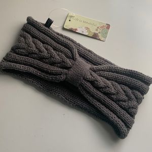 NWT Knit Headband in Gray By Life is Beautiful